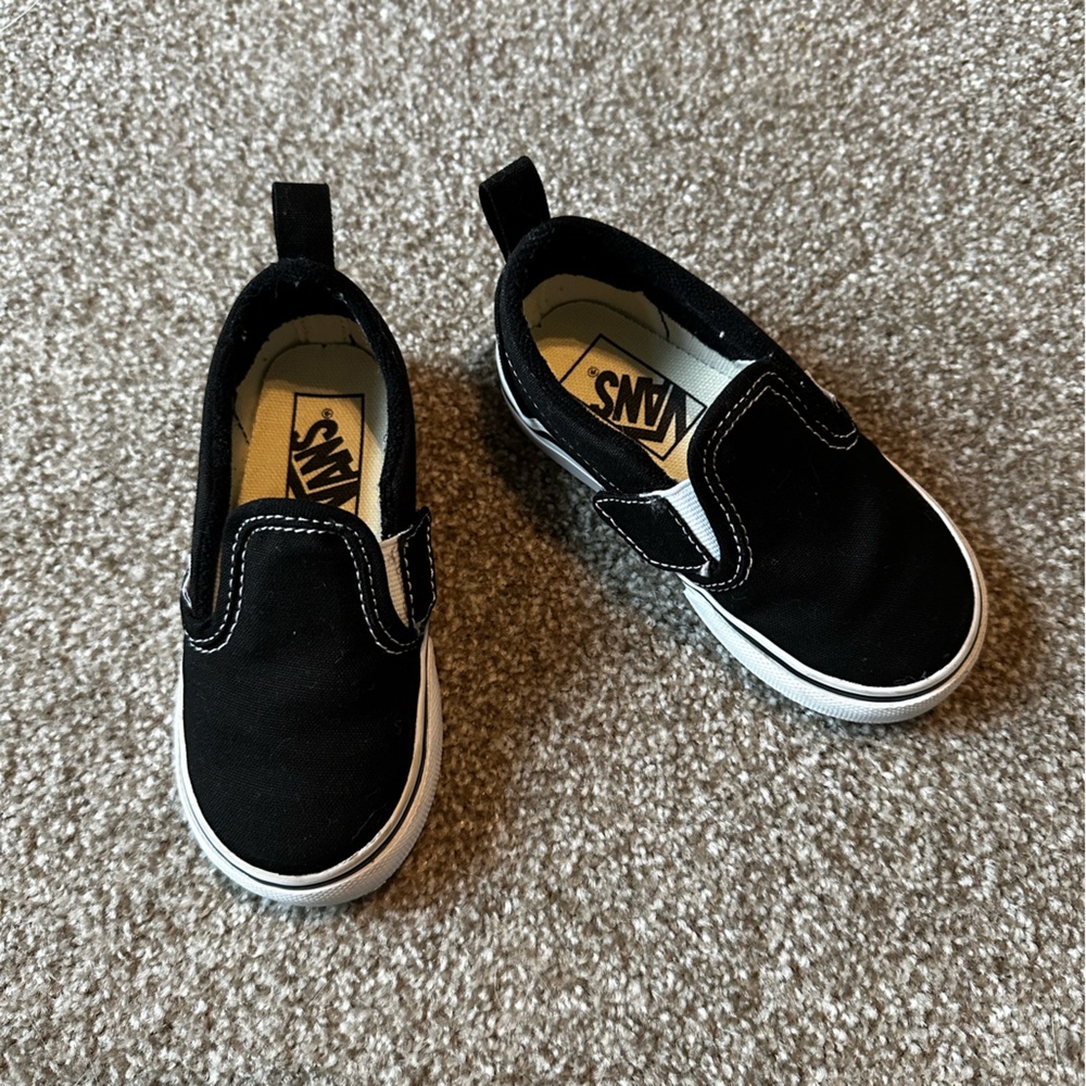 Vans Toddler Black Slip-On Shoes